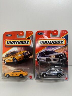 Matchbox Ford Police Interceptor Bundle Sedan & SUV 28/125 29/125 1:64